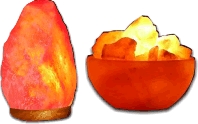 Crystals and Himalayan Salt Lamps
